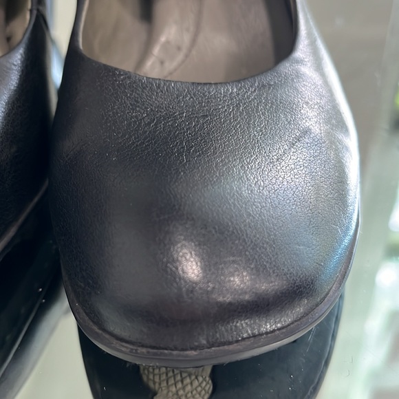 Born Leather Mary Jane Style Black Chunky Heel 8 US - Picture 3 of 16